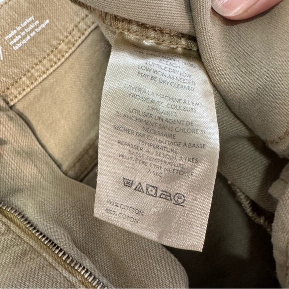 Anthropologie Pilcro The Adi Mid Rise Frayed Relaxed Flare Jeans Women's 27 Tan - Picture 6 of 11